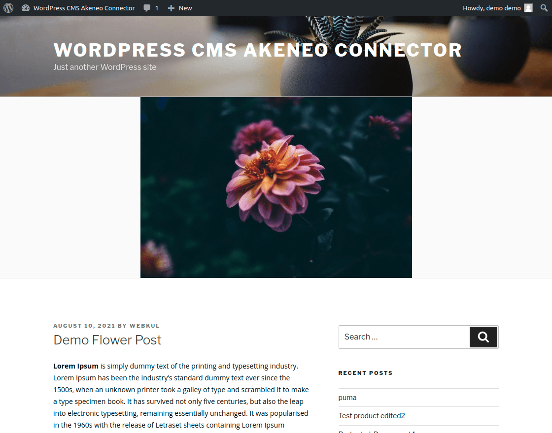 gallery picture : webkul-wordpress-akeneo-connector-frontend-9.png